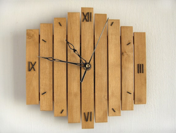 Wood Wall Hanging wall clock wooden wall clock roman decor mid century clock Wood Wall Hanging wall clock wooden wall clock roman decor mid century clock
