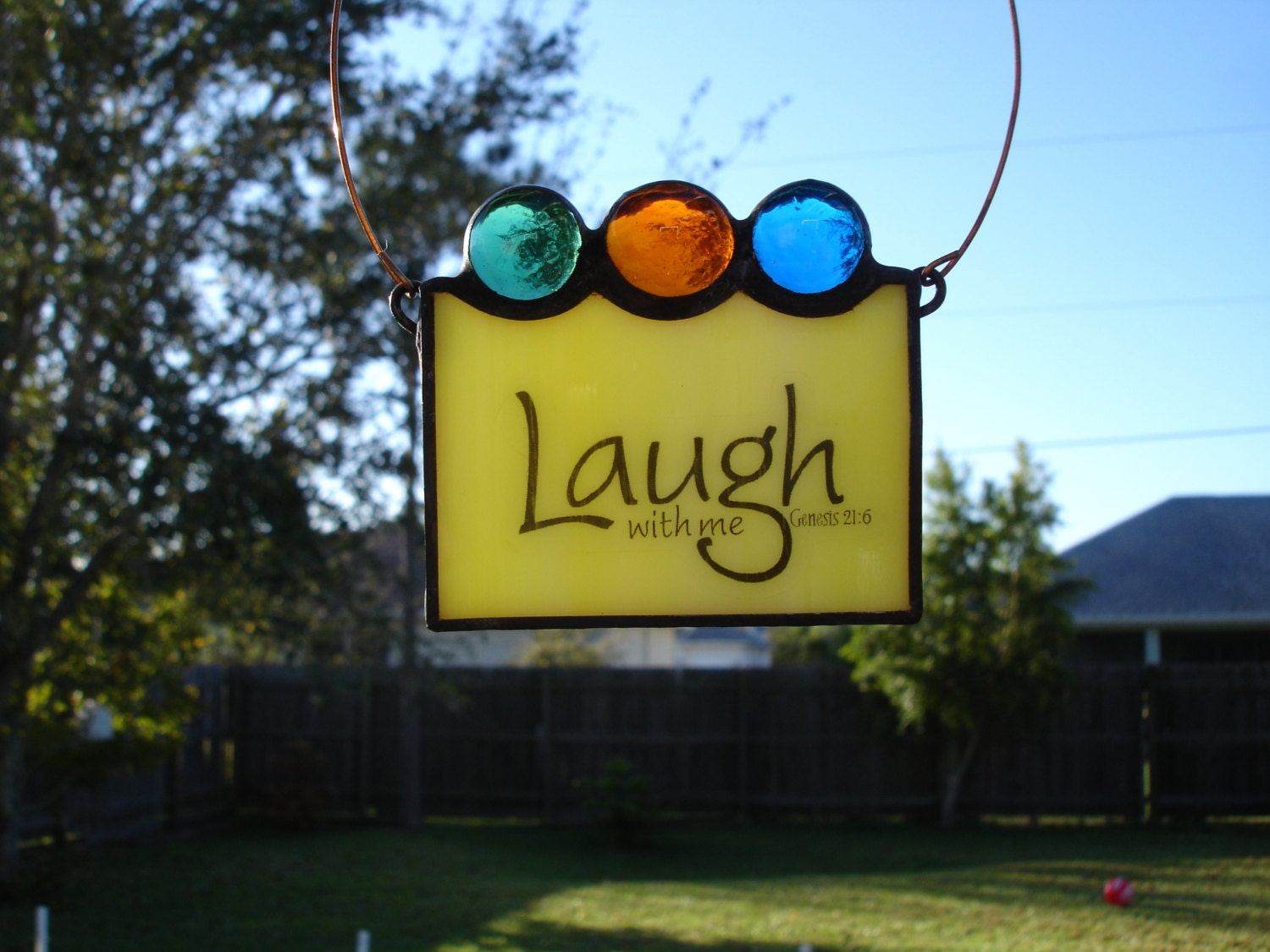 Stained Glass Quote Suncatcher