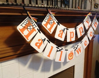 Halloween Decoration Happy Halloween Banner Fall Decoration Garland Photo Prop Halloween Party Decor