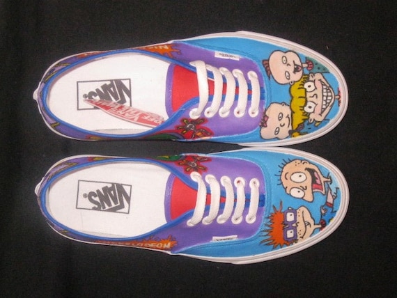 logo shoes custom Painted Shoes Rugrat Hand