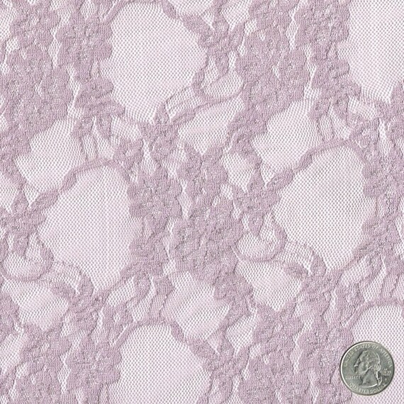 Stretch Lace Fabric Mauve Wedding Bridal Lace by LaceFabrics