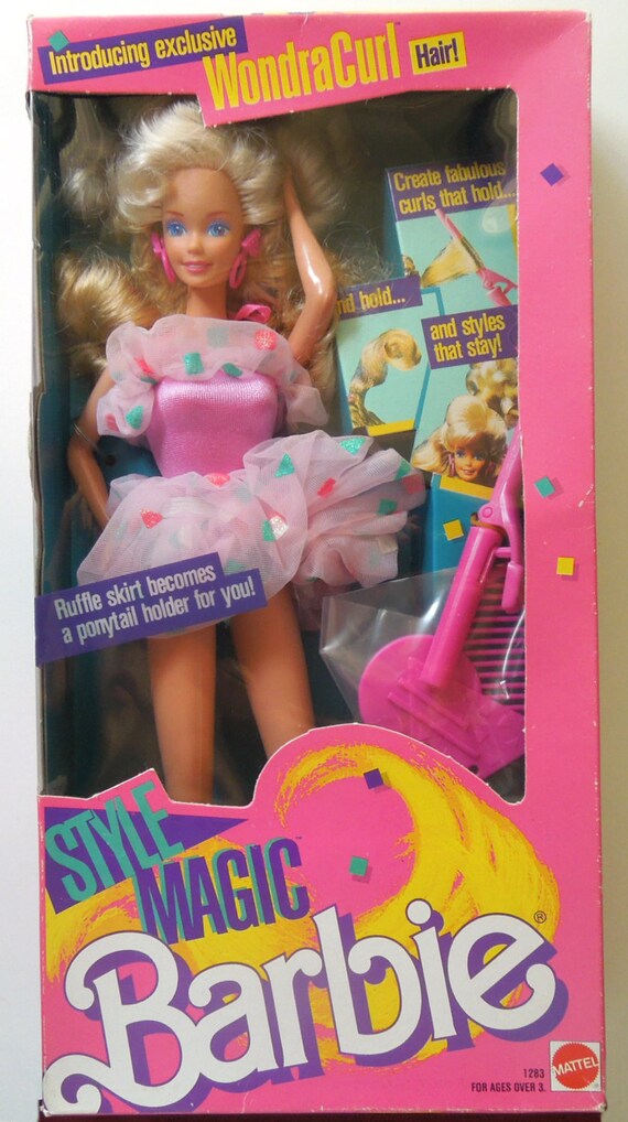 Style Magic Barbie Doll Blonde Exclusive WondraCurl Hair