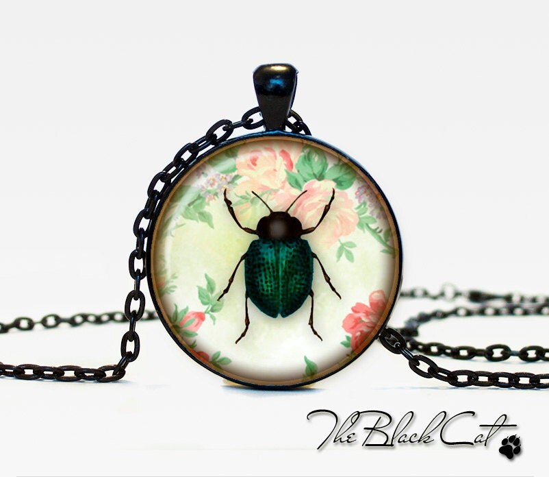 Insect jewelry Bug necklace the bug pendant bug jewelry
