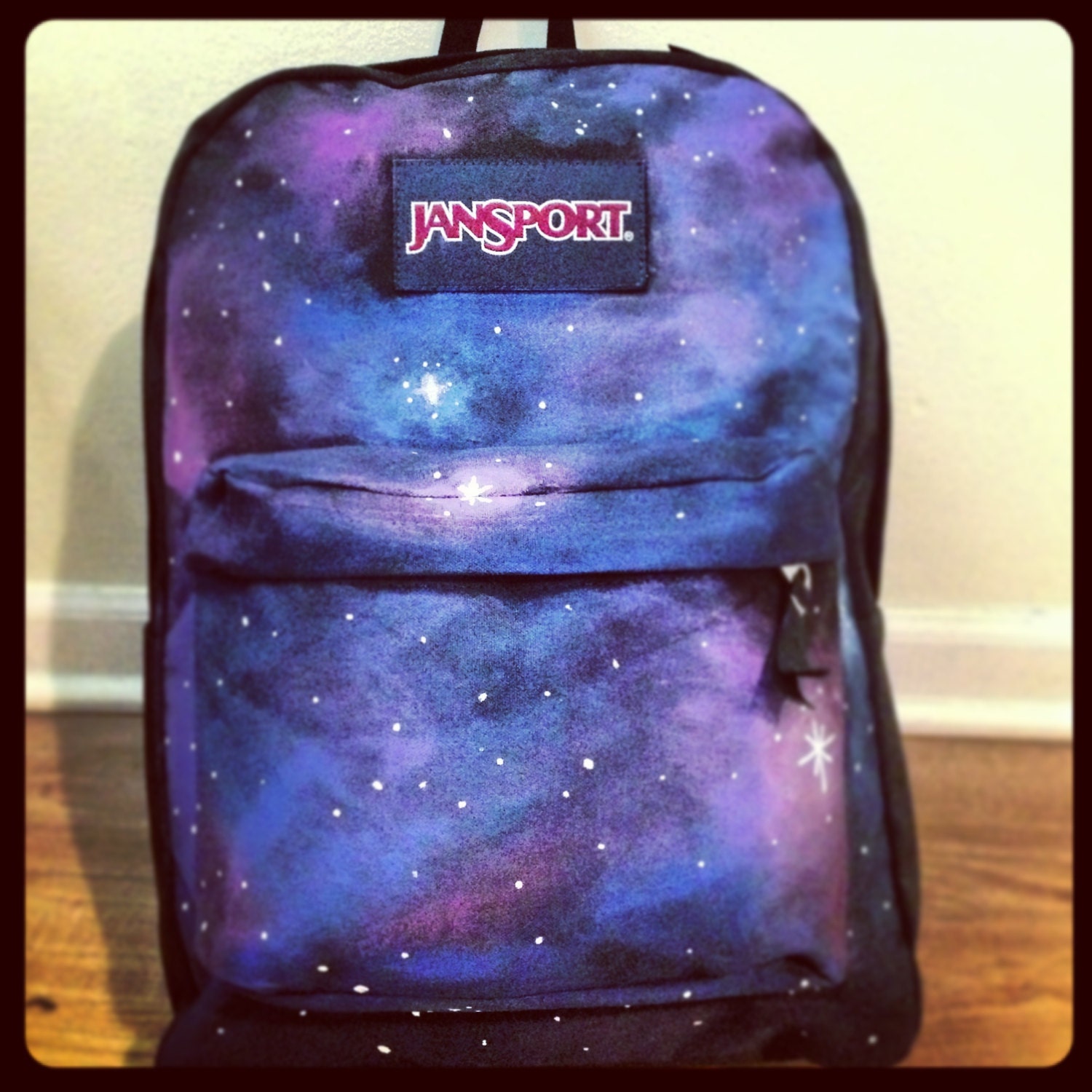 Items similar to Hand-painted- Galaxy backpack on Etsy