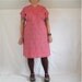 Slimuette Dress - plus size - mauve pink vintage cotton eyelet fabric - 53B-48W-60H