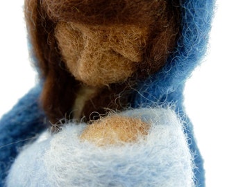 Nativity, 9 Piece Felted Wool Nativity Set, made to order