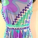 Pucci nightgown Emilio Pucci Formfit Rogers Small Italian Authentic Designer Like NEW Aqua Purple Mod Psychedelic FREE SHIP
