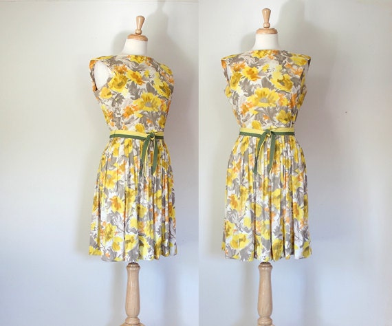 Vintage Dress / 50s Dress / 50s Day Dress / by DuncanLovesTess