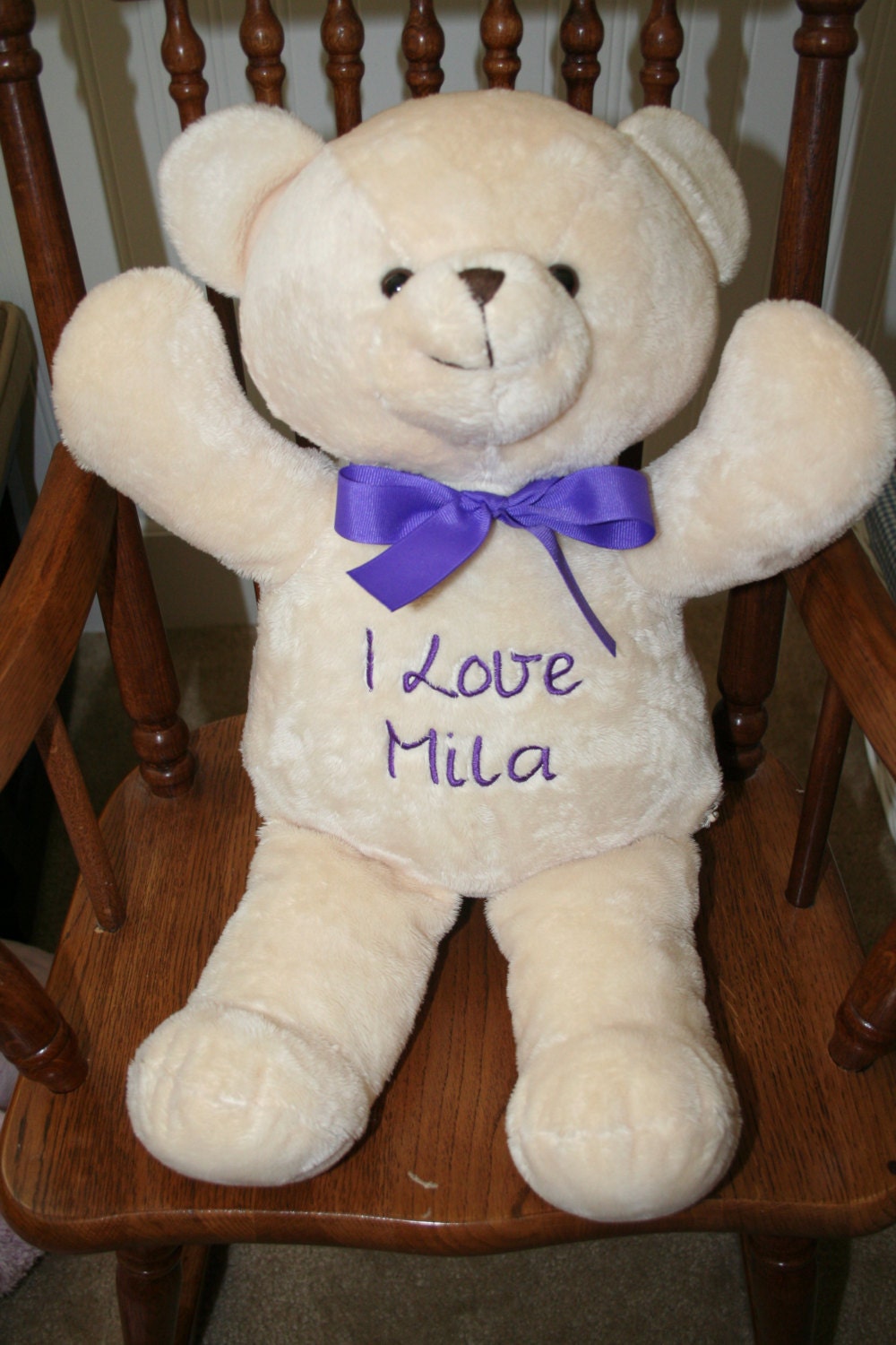 etsy personalised teddy