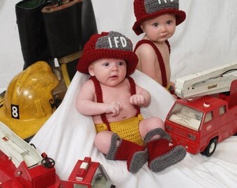 Custom Order Fire Fighter set photo prop
