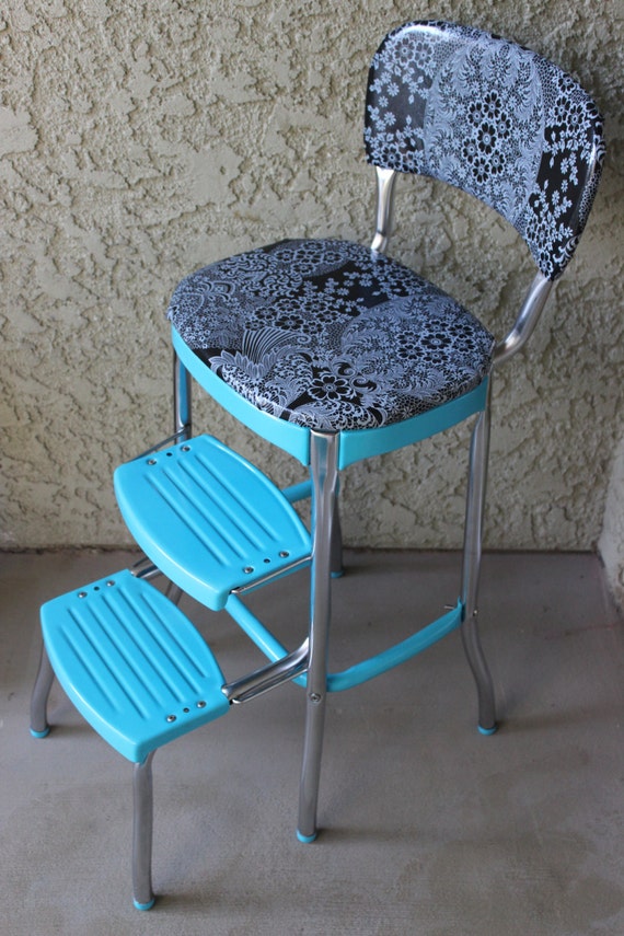 1950's Turquoise Blue Cosco Step Stool by TheIvoryBill on Etsy