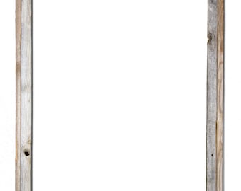 18x24 –2" wide Barnwood Reclaimed Wood Open Frame (No Glass or Back)