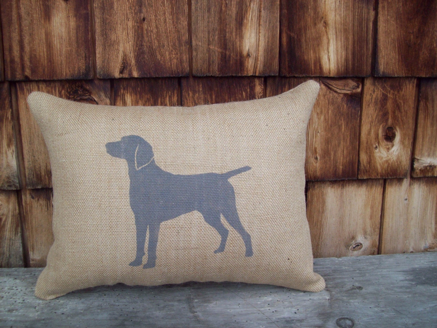 weimaraner pillow