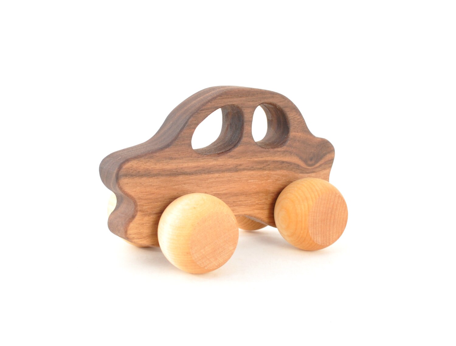 Wooden Toy Car Eco Friendly Wood Toy for a Baby by KeepsakeToys