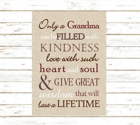 Grandma Gift. Print and Pop into any frame. DIY Instant