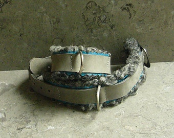 Gentle Restraint Cuff -- Leather and Real Persian Lamb