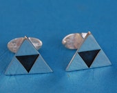 Sterling silver Legend of Zelda Triforce cufflinks