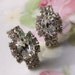 SALE Vintage Faux Diamond Crystal rhinestone Earrings
