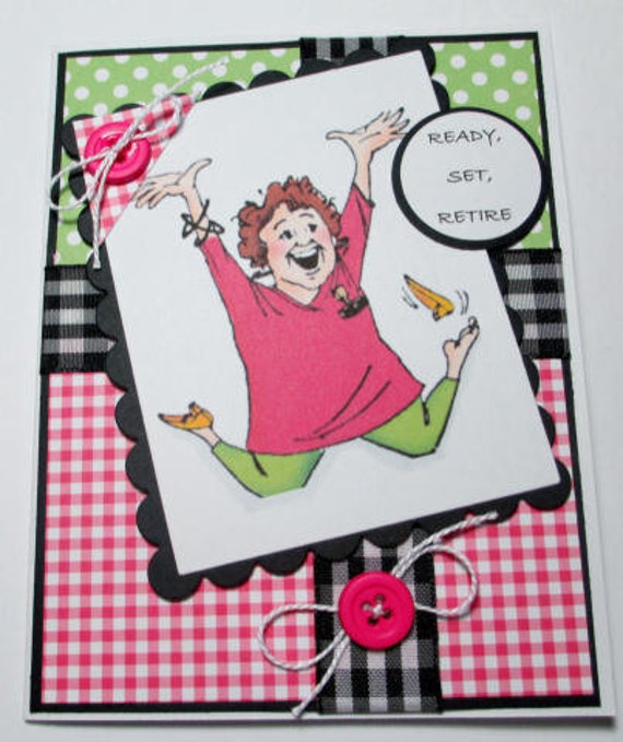 Happy retirement handmade card