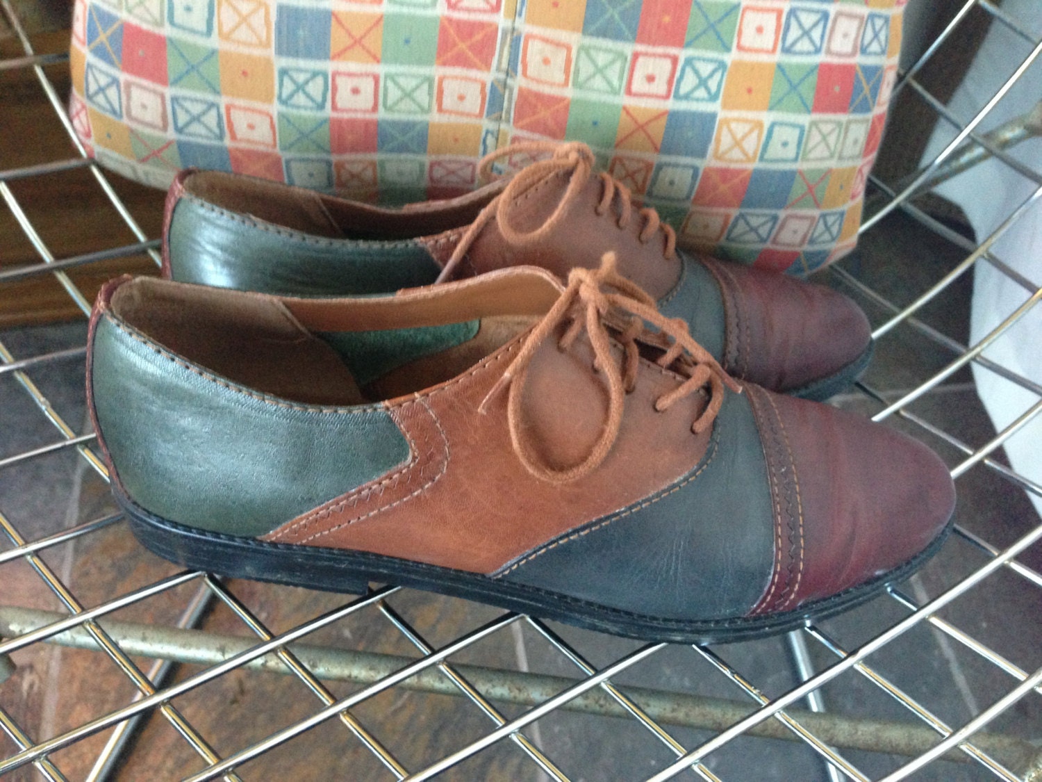 Westies 4color leather saddle shoes US women�s 9M