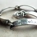 Personalized Bracelet Sterling Silver Custom Hand Stamped Jewelry