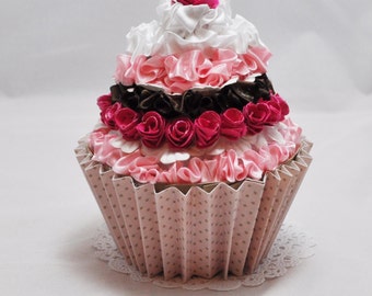 Cupcake Gift Card Holder - Shabby Chic