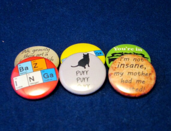 The Big Bang Theory Pinback Button By Papasupply On Etsy