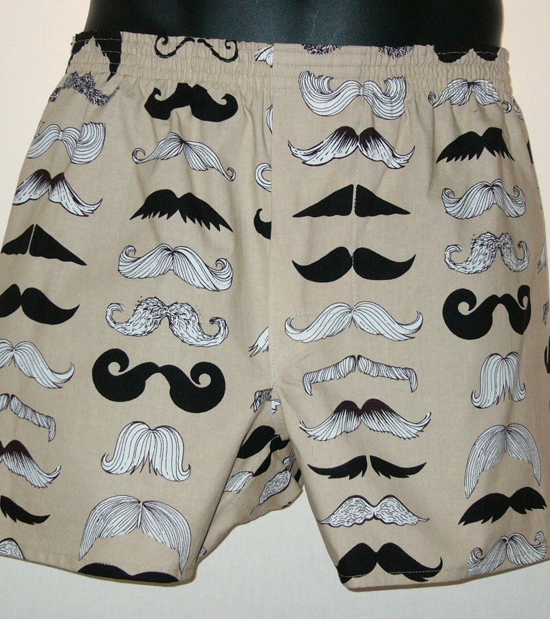 MUSTACHES II cotton boxers
