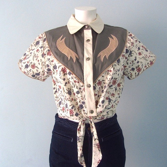 cropped western shirt