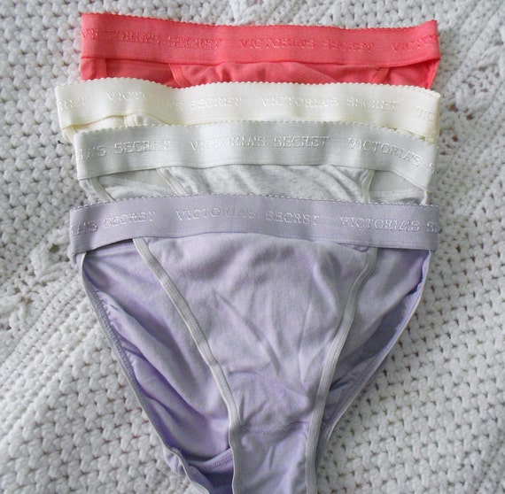 Vintage Panties Victoira Secret 4 Pair High Cut Cotton Rio
