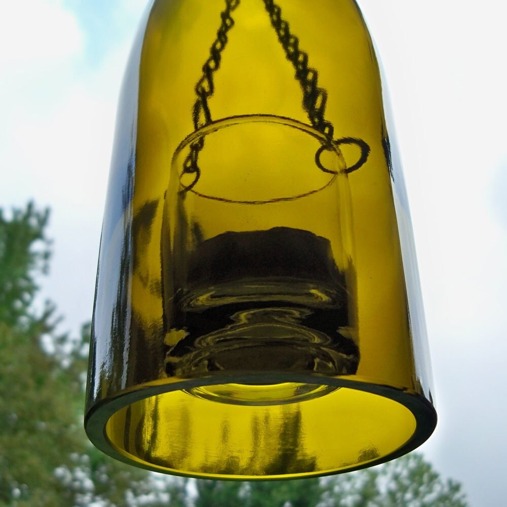 Wine Bottle Hanging Candle Holder/Lantern
