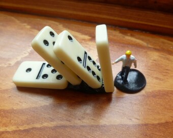 The Domino Effect HO Scale Model Train Figure Perfect for Planter or Terrariums