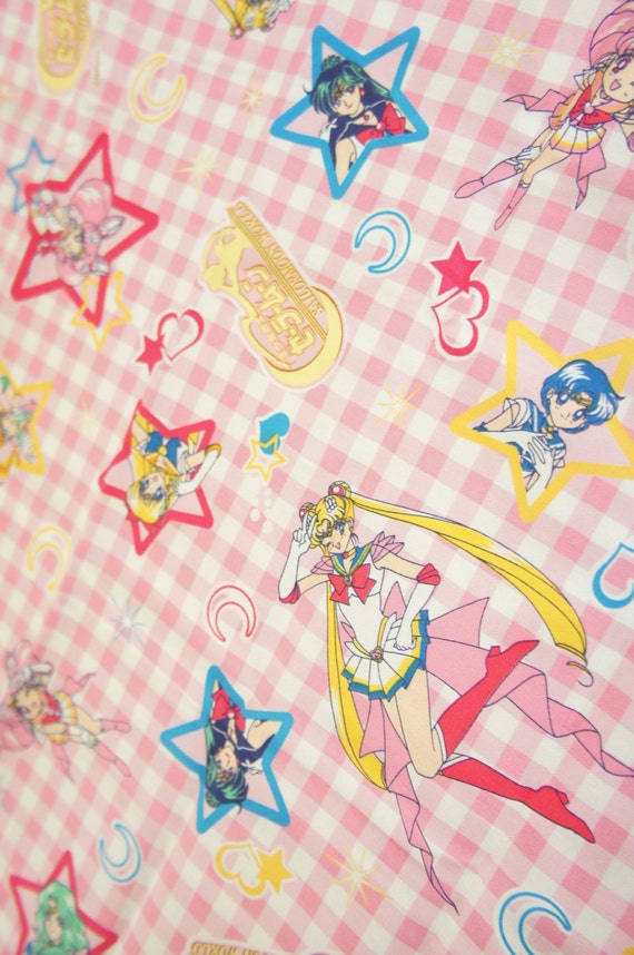 Sailor Moon Fabric Half Yard Middle Weight No.72 by misssapporo