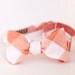 fat creamsicle gingham freestyle bow ties- reserved