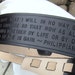 LMN Custom Leather Adjustable Guitar Strap - Religious - Bible verses - Psalms - Quotes - Sayings - Long text
