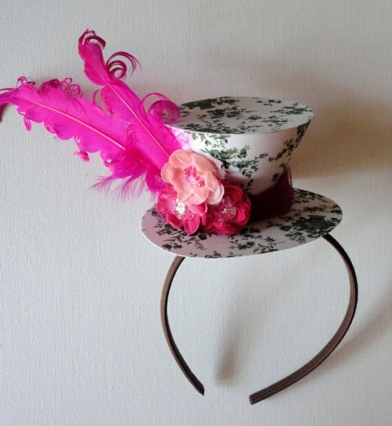  Vintage Fabric Tea Party Hat 