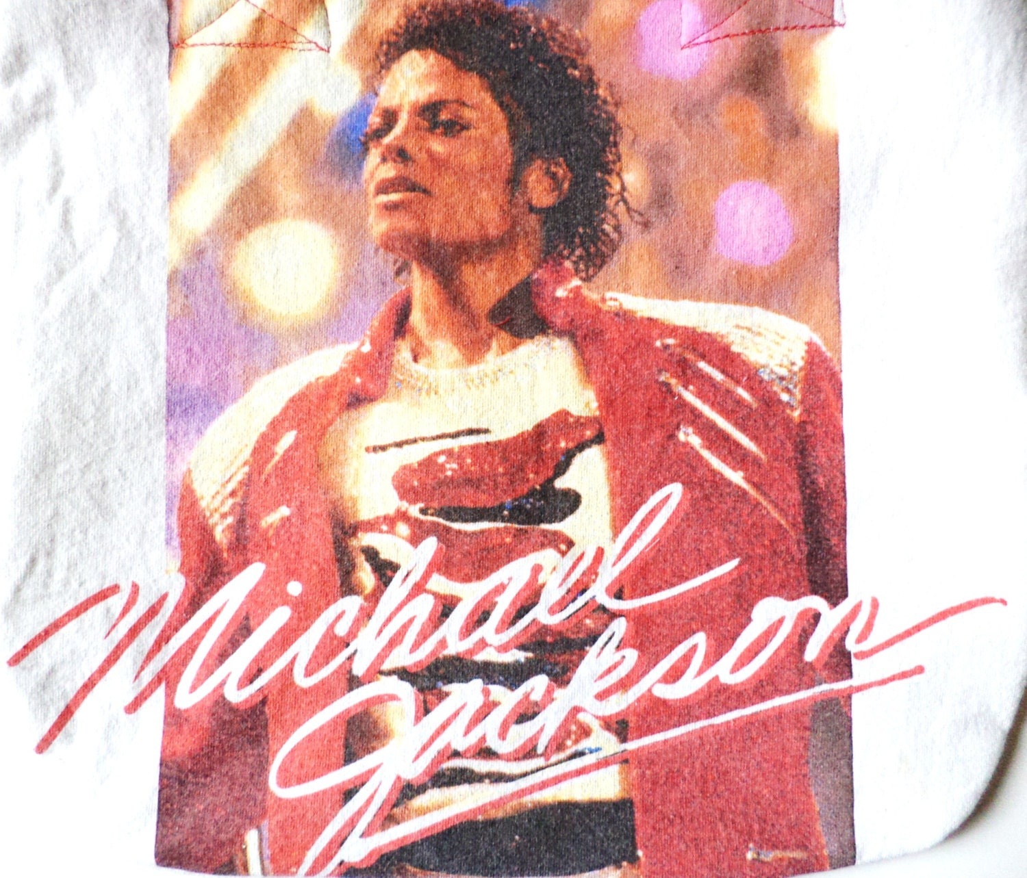 micael jackson red button up