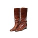 size: 10.5 Canyon Stone Brown Leather Ankle Strap Boots