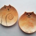 Custom cat pottery order for Cat Lady handmade mini set