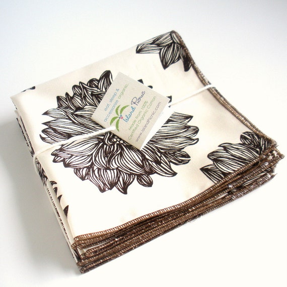 Organic Napkins Eco Friendly Cloth Napkins by IslandPicnic on Etsy
