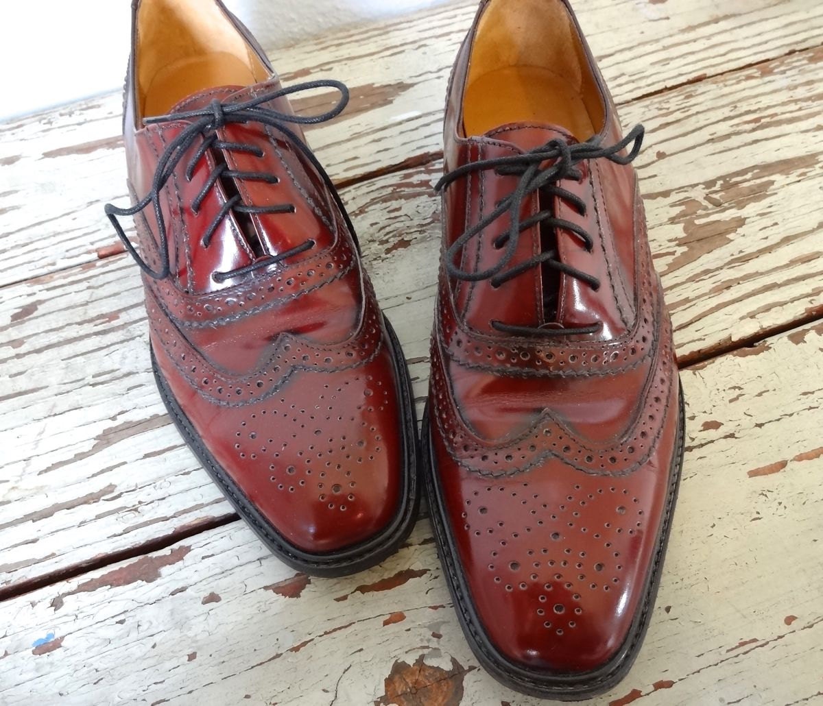 Vintage FERRAGAMO Shoes / Womens Oxford Brogues / Vintage