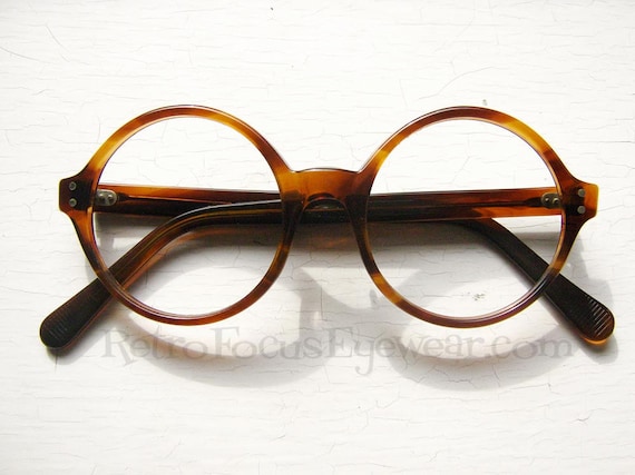 USA Light Weight Round Eyeglass Frames by BackThennishVintage