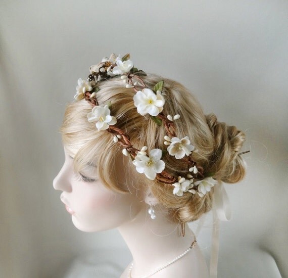 bridal wreath headpiece
