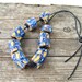 8 African Trade Beads - Shades of Blue - Vintage