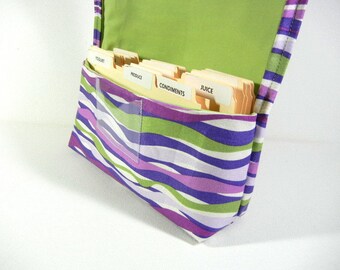 Coupon Holder, Coupon Wallet, Coupon Organizer, Ready to ship Purple and green stripes