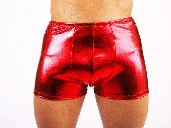 Men's Shiny Pouch Shorts Hot Pants Booty Shorts