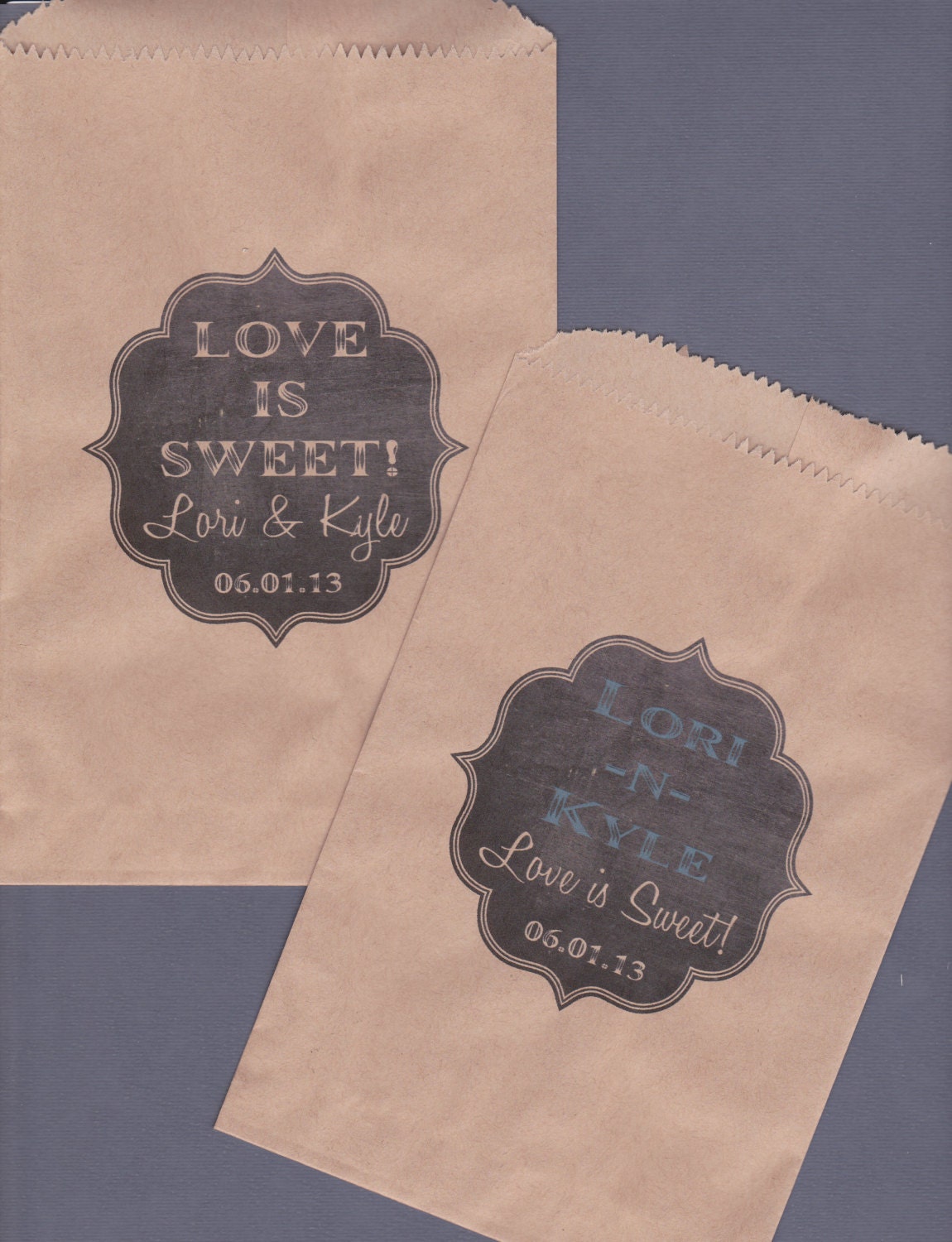 Candy Buffet Bag Kraft Paper Bag Custom Candy Bag Cookie