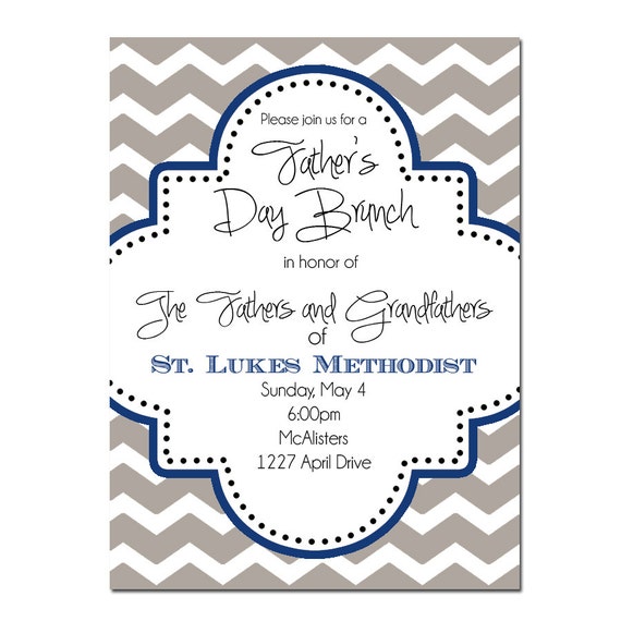 Items similar to Father's Day invitation- Digial File, print yourself ...