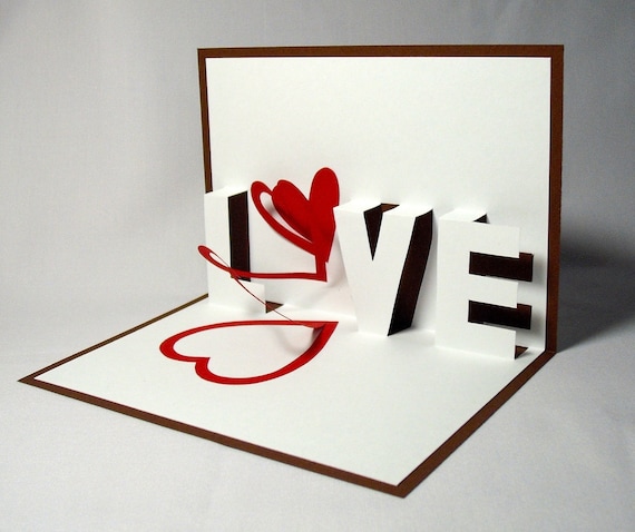 Spiral Love Pop Up Card