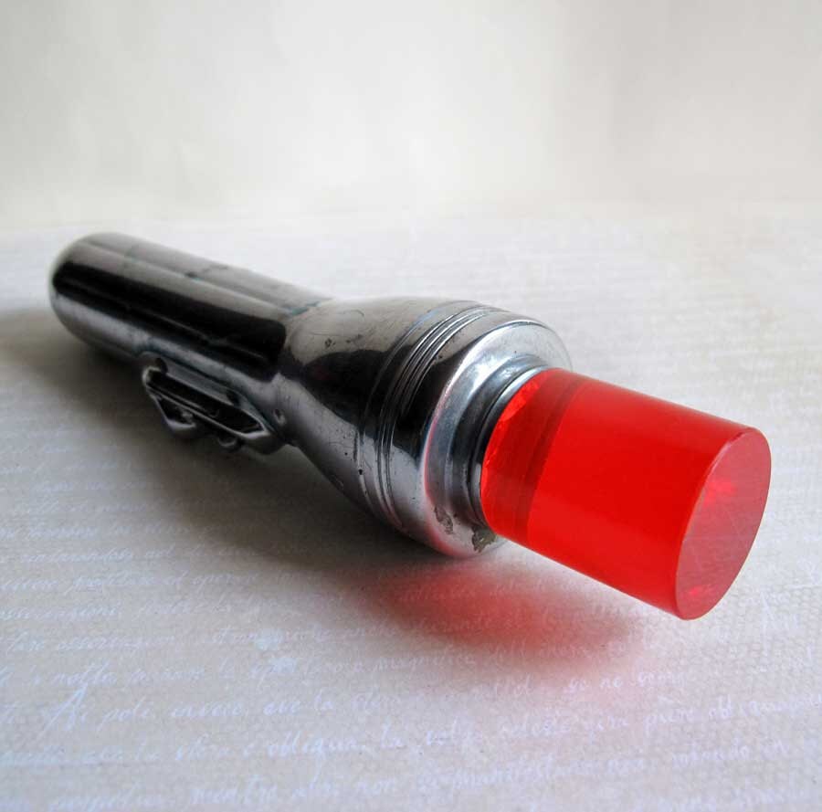 Vintage 1930s Rayovac Flashlight Traffic Wand Made in USA